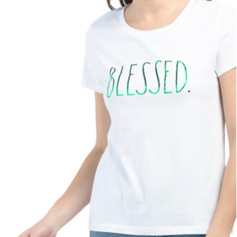 RAE DUNN Blessed 2X Plus T-Shirt